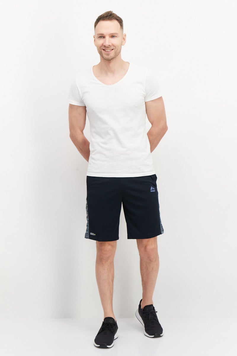 RBX Men Sportswear Fit Training Shorts, Dark Navy Combo - Image 3