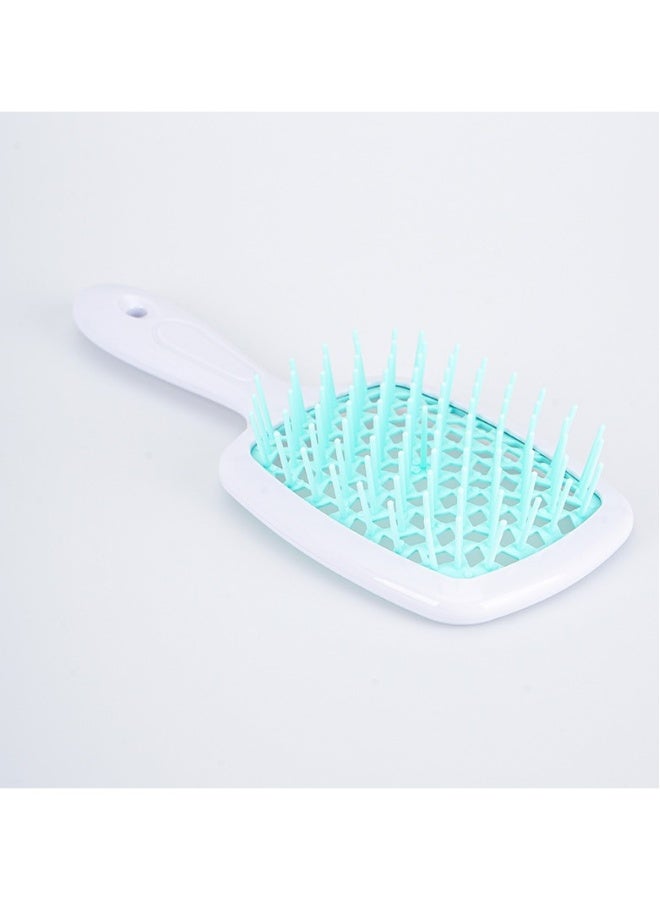 Beauenty Hollow massage big curved comb dry and wet comb styling curly hair straight comb fluffy mesh comb/white