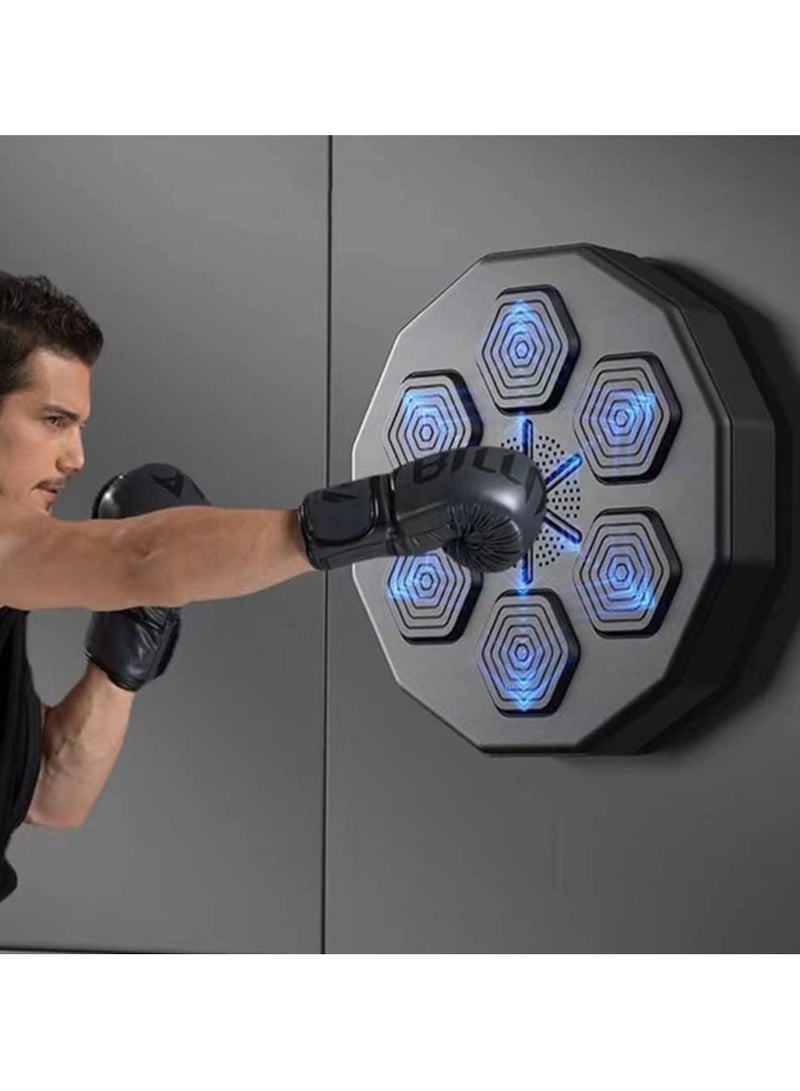 DubaiGallery Boxing Machine Wall Mounted, Smart Music Boxing Machine, Boxing Training Punching Equipment, Training Hand Eye Reaction and Coordination Boxing Equipment for Kids Adults (Black) - Image 2