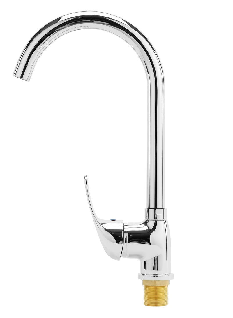 GEEPAS Single Lever Sink Mixer with Brass Deck Mounted Tap for Kitchen and Bathroom - Image 1