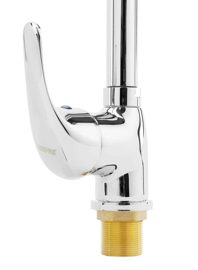 GEEPAS Single Lever Sink Mixer with Brass Deck Mounted Tap for Kitchen and Bathroom - Image 2