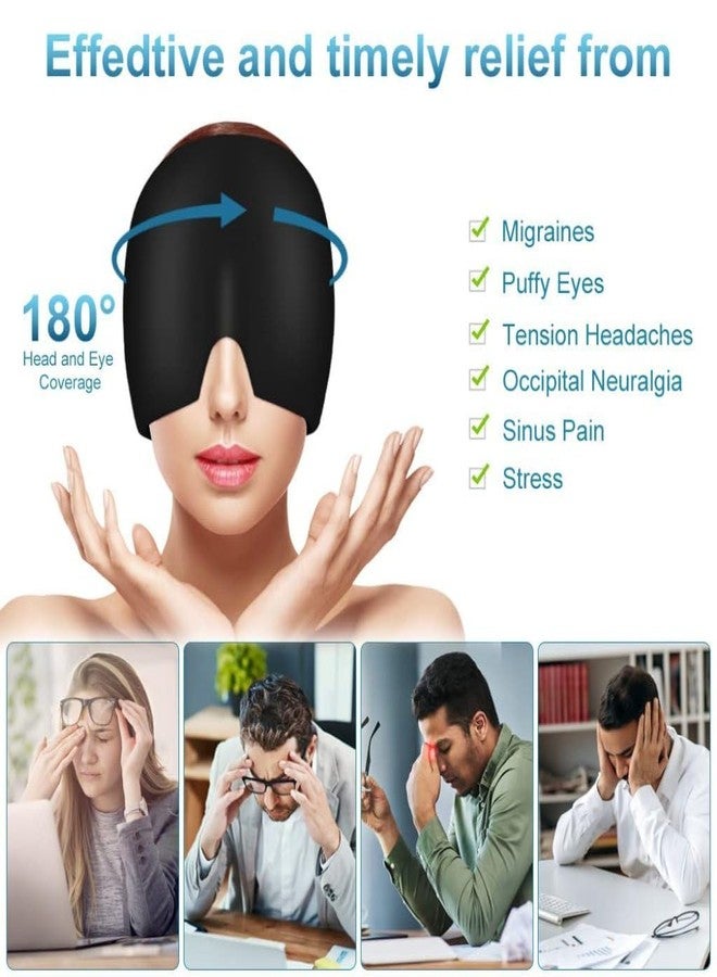AMIRATE Migraine Relief Cap – Hot & Cold Therapy Headache Cap for Migraine, Sinus & Tension Relief | Thermax Gel Ice Head Wrap for Instant Comfort & Relaxation – Reusable Migraine Cap for Men & Women - Image 3