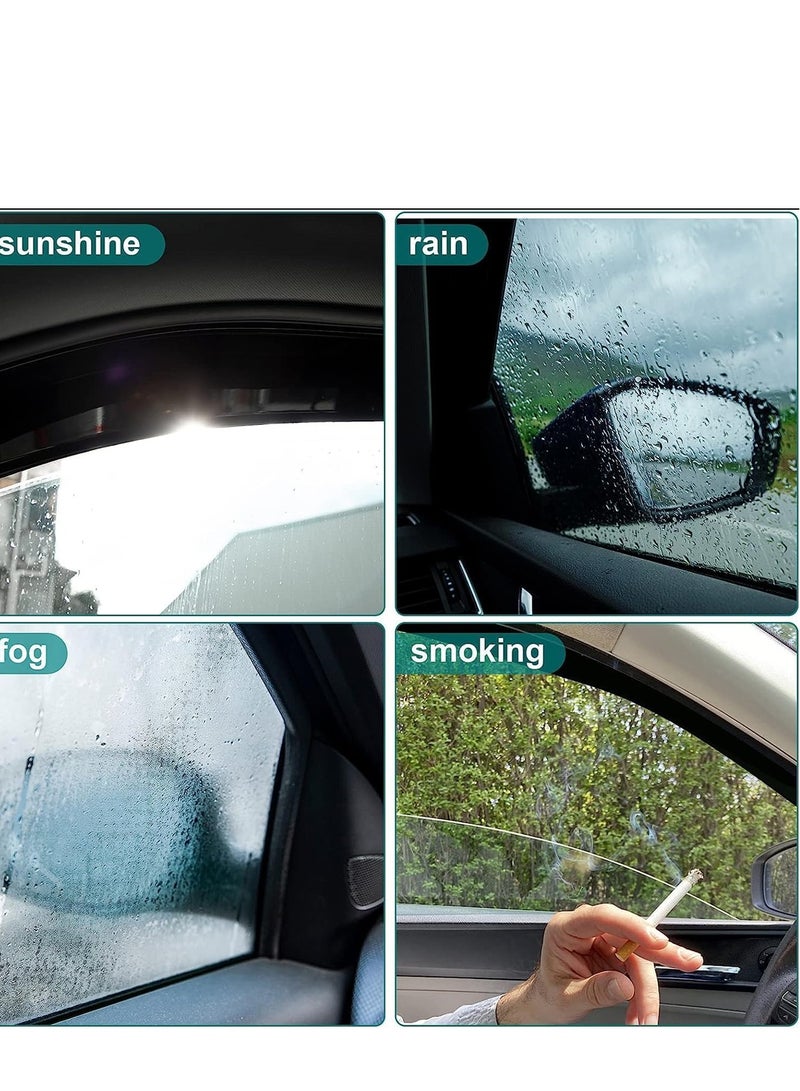 SPIDER Window Visor Rain Guard for Toyota RAV4 2016, Car Door Sun Shade Vent Deflector, Smoke Black Acrylic Window Deflectors with 3M Tape, Weather Shield Wind Deflector Trim, Anti Rain Vent Visor 6PCS Full Set for SUV Premium Exterior Trim Set - Image 5