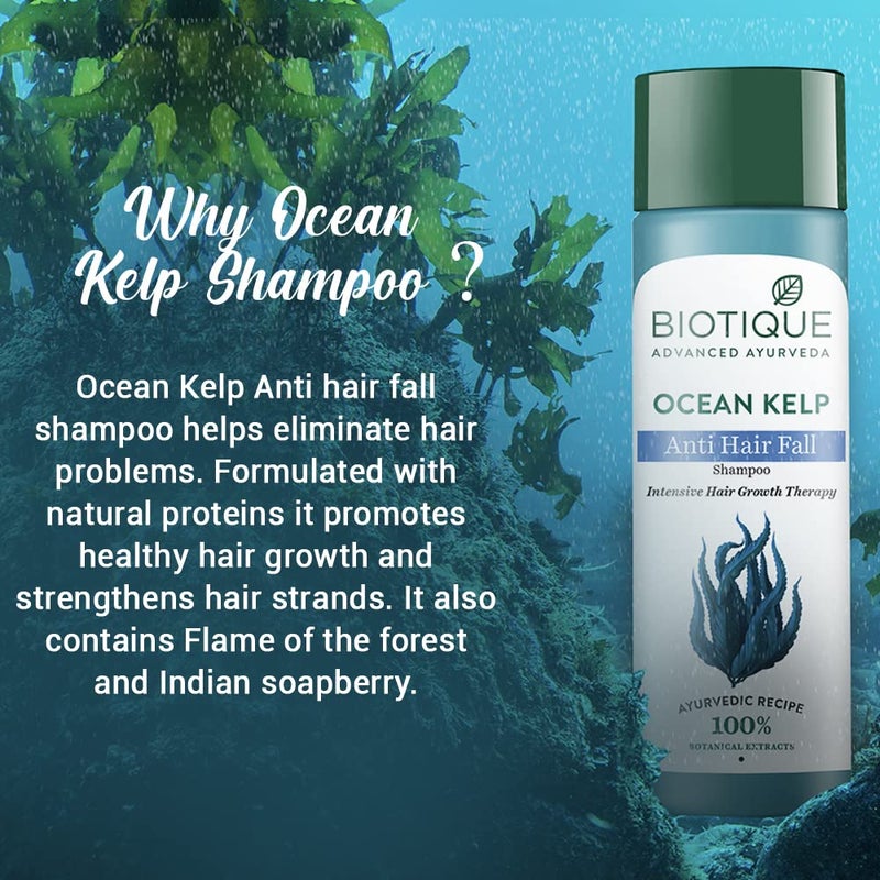 Biotique Bio Kelp Protein Shampoo For Falling Hair, 190 ml - Image 5