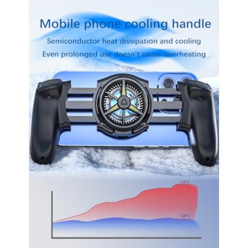 Phone Cooler Cooler, for MagSafe iPhone 12 13 14 15 Series, Cell Phone Cooling Fan Portable Phone Radiator, Gaming Semiconductor Cooling for Android JK01S - Image 2
