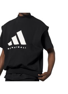 Adidas Adidas One Bb Sl Ss Black Basketball Sweatshirts For Unisex Xs  - Image 4