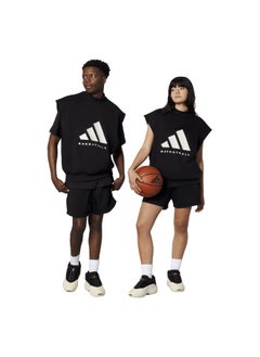 Adidas Adidas One Bb Sl Ss Black Basketball Sweatshirts For Unisex Xs  - Image 5