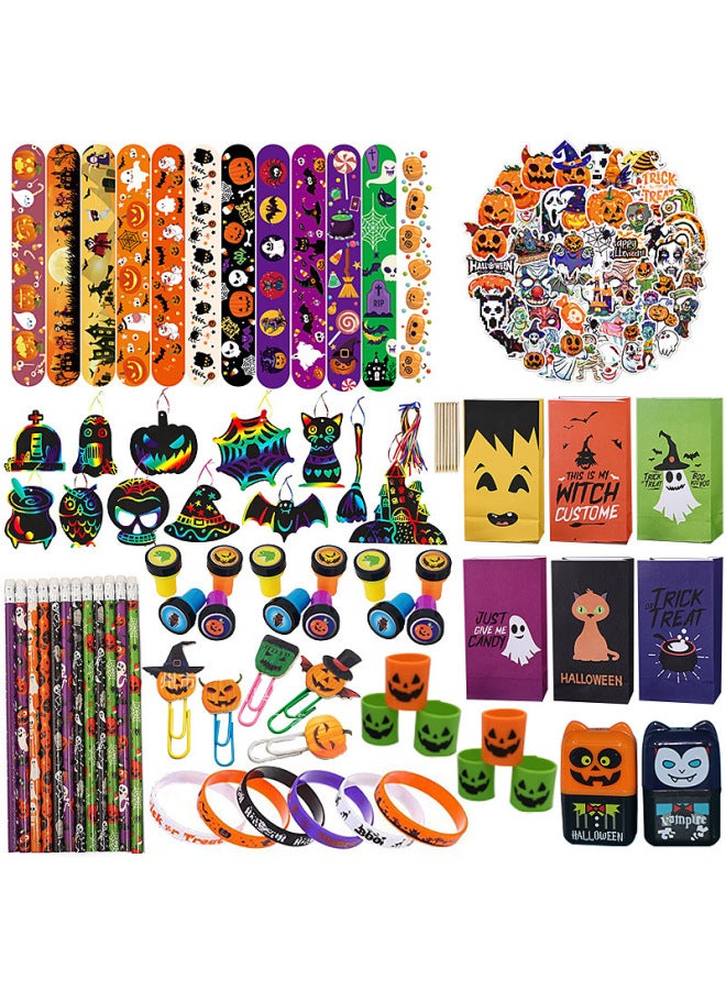 Loquat Party Classroom Exchange Gift Spider Pumpkin Telescopic Tube Trick  Toy Suit-Color:XT-14 - Image 4