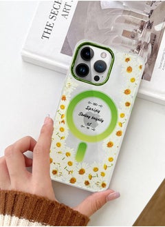 Case for Apple iPhone 14 PRO MAX Floral Design Fashion Flower Compatible with MagSafe & Wireless Charging Cover GREEN - pzsku/Z9C7F2D3733861C7A47EBZ/45/_/1681661821/99fa1fee-eb9f-49a9-86b7-7c40af2f14cf