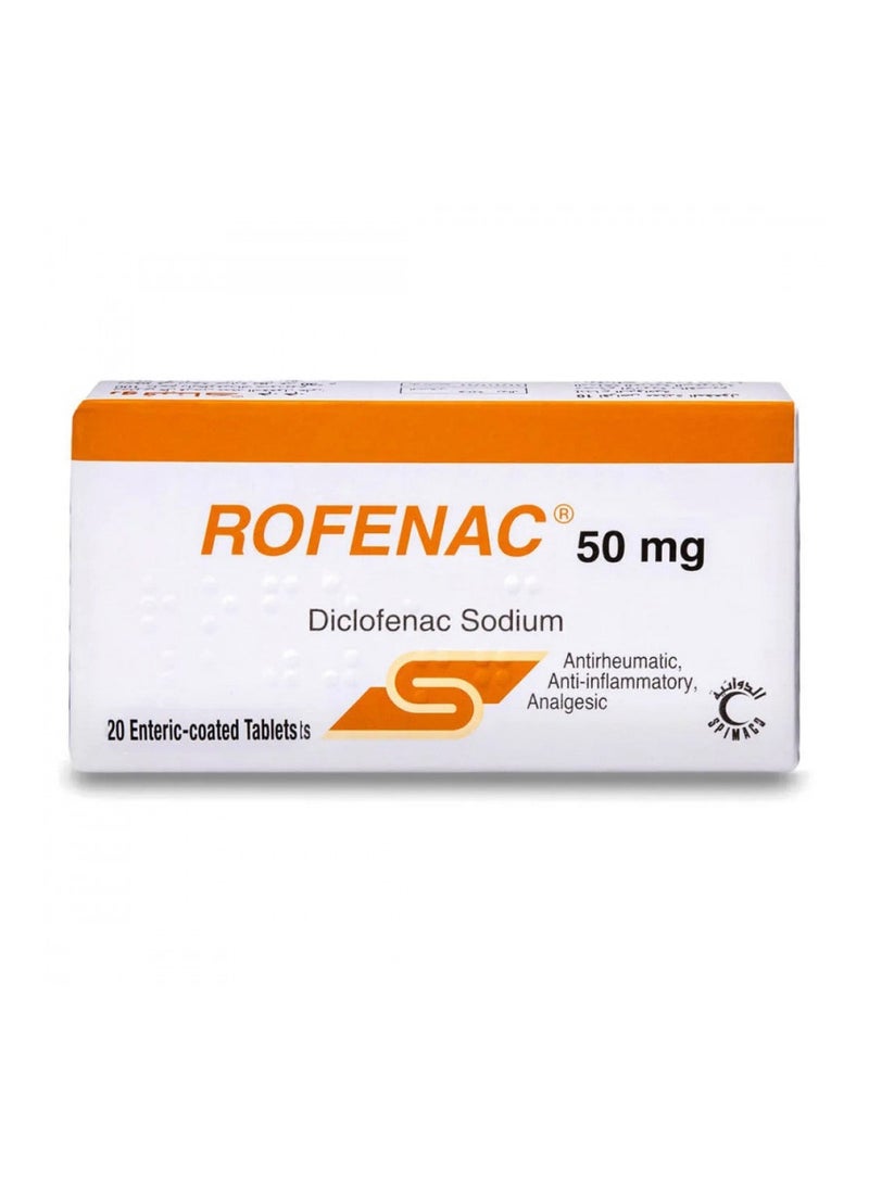 ROFENAC D 50Mg Tablets 20'S 