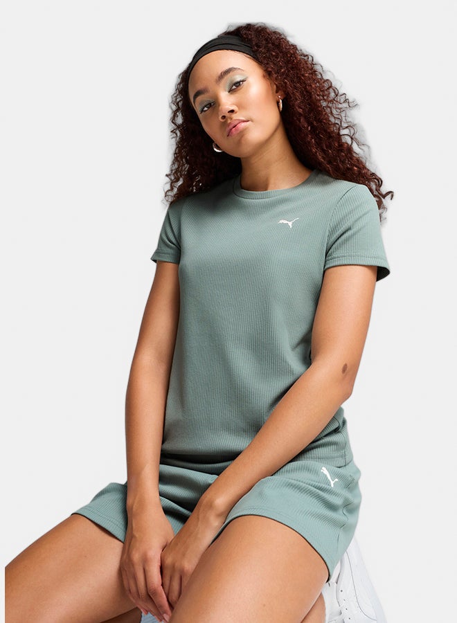 PUMA Ess Elevated Rib Tee - Image 1