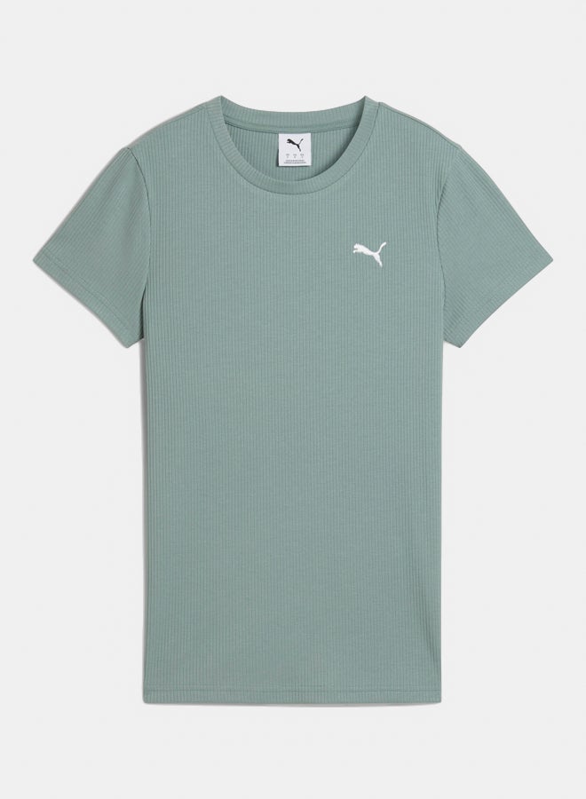 PUMA Ess Elevated Rib Tee - Image 4
