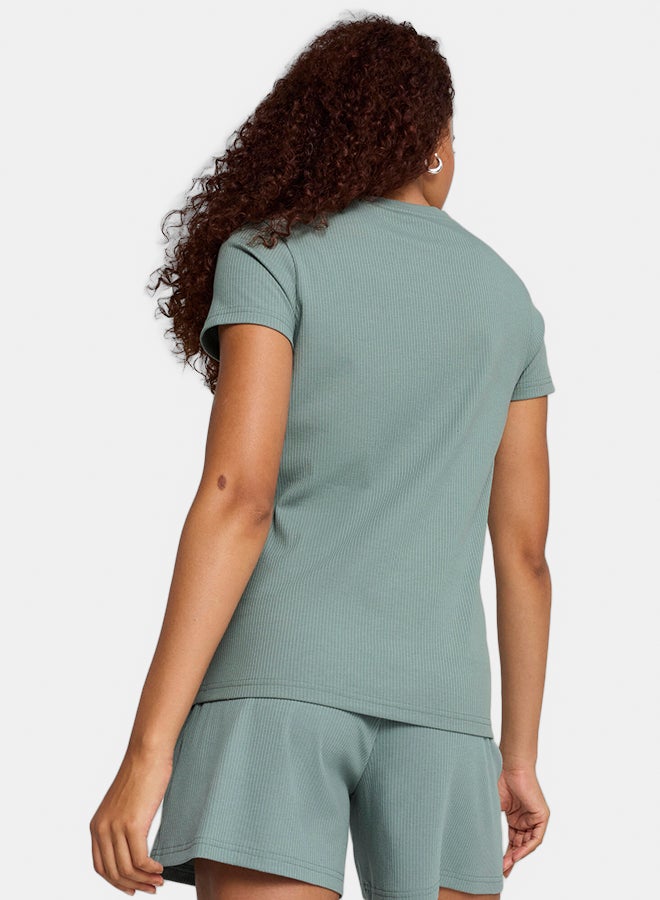 PUMA Ess Elevated Rib Tee - Image 2