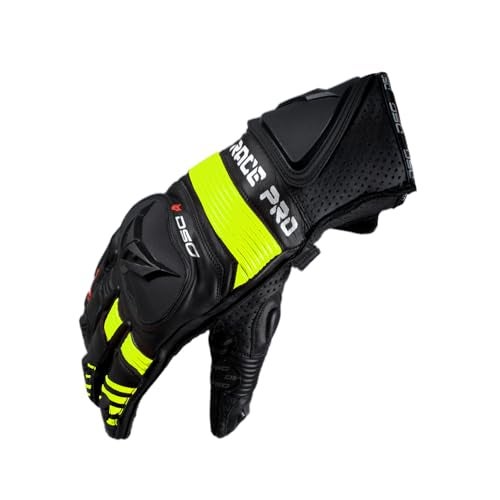 DSG Race Pro Sport Riding Gloves : Yellow Fluo (Size-2XLarge) - Image 4