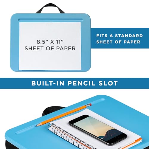 LAPGEAR Compact Lap Desk - Fits up to 15 Inch Laptops - Alaskan Blue - Style No. 43103 - Image 4