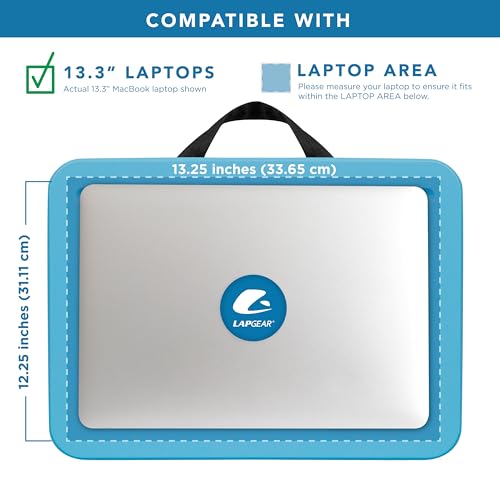 LAPGEAR Compact Lap Desk - Fits up to 15 Inch Laptops - Alaskan Blue - Style No. 43103 - Image 3