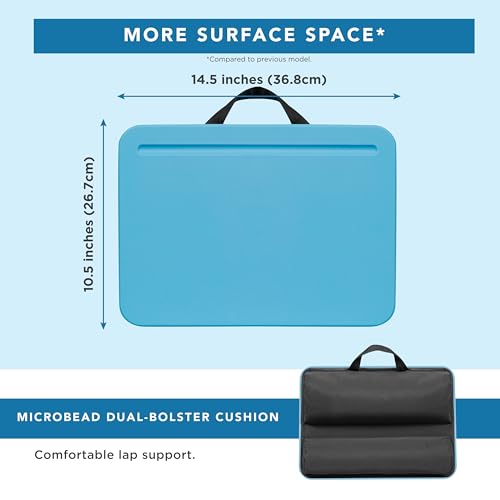 LAPGEAR Compact Lap Desk - Fits up to 15 Inch Laptops - Alaskan Blue - Style No. 43103 - Image 5