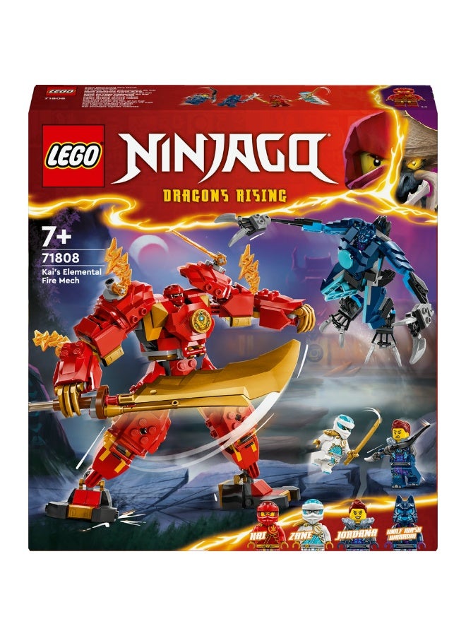 NINJAGO® Kai’s Elemental Fire Mech Toy 71808 (322) Pieces