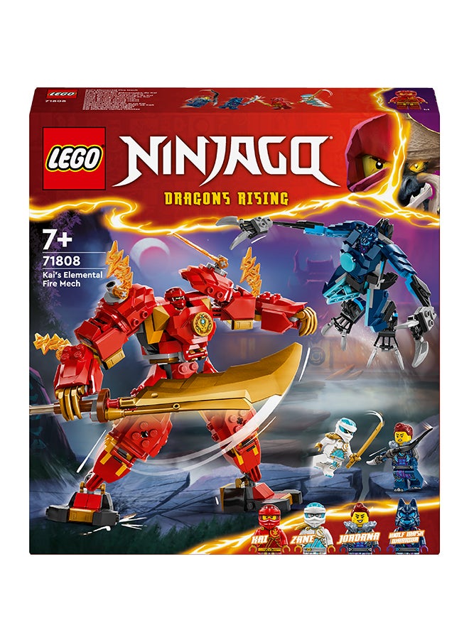 LEGO NINJAGO® Kai’s Elemental Fire Mech Toy 71808 (322) Pieces  - Image 2