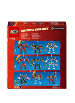LEGO 71808 Ninjago Kai’S Elemental Fire Mech, Ninja Toy For Kids With Customisable Red Figure And Kai And Zane Minifigures, Battle Set Gift For Boys And Girls Aged 7 Years Old And Over (322 Pieces)  - Image 3