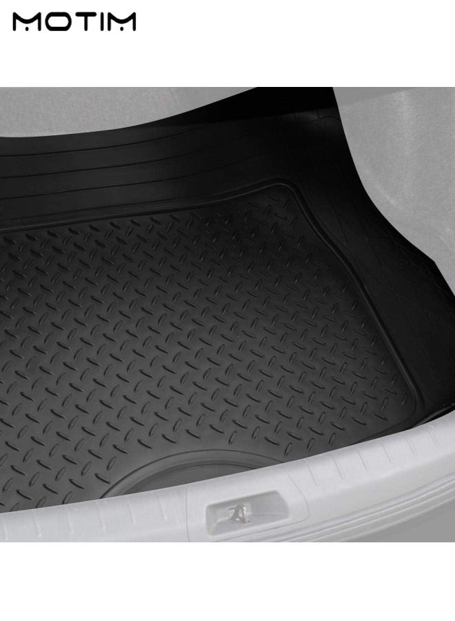 Heavy Duty Car Cargo Liner Trunk Mat 139*112 cm, No-slip Car Back Floor Mat, All Weather Trunk Protection, Universal Fit Car Flooring, Trim To Fit & Durable Protection for Car Suv Sedan