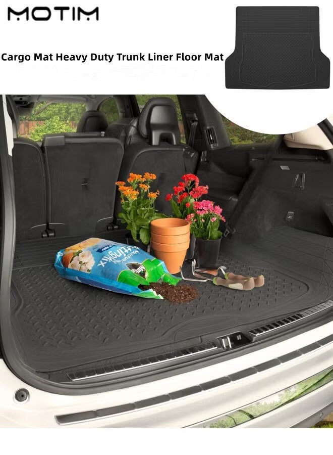 Heavy Duty Car Cargo Liner Trunk Mat 139*112 cm, No-slip Car Back Floor Mat, All Weather Trunk Protection, Universal Fit Car Flooring, Trim To Fit & Durable Protection for Car Suv Sedan