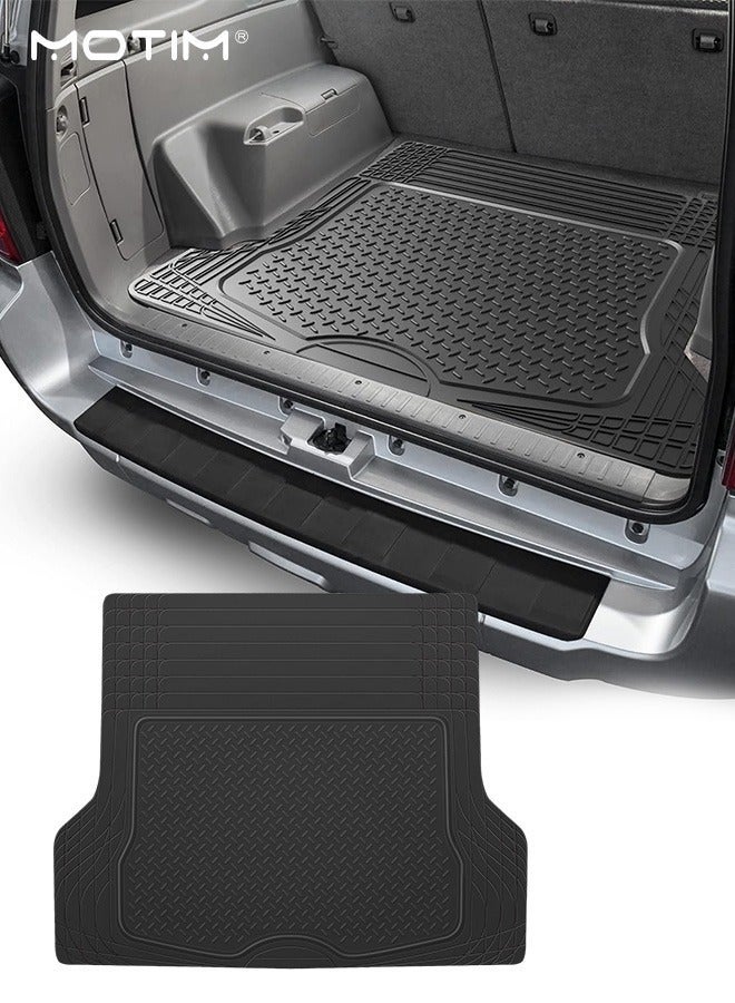 Motim Heavy Duty Car Cargo Liner Trunk Mat 138*110cm, No-slip Car Back Floor Mat, All Weather Trunk Protection, Universal Fit Car Flooring, Trim To Fit & Durable Protection for Car Suv Sedan - Image 2