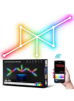 Furtey Royal Smart LED Wall Waterfall - 9 Line RGBIC Sync with Alexa/Google, 16M Colors & Music Modes for Majlis/Gaming Rooms | IP65 Waterproof Light Bars  - Image 1