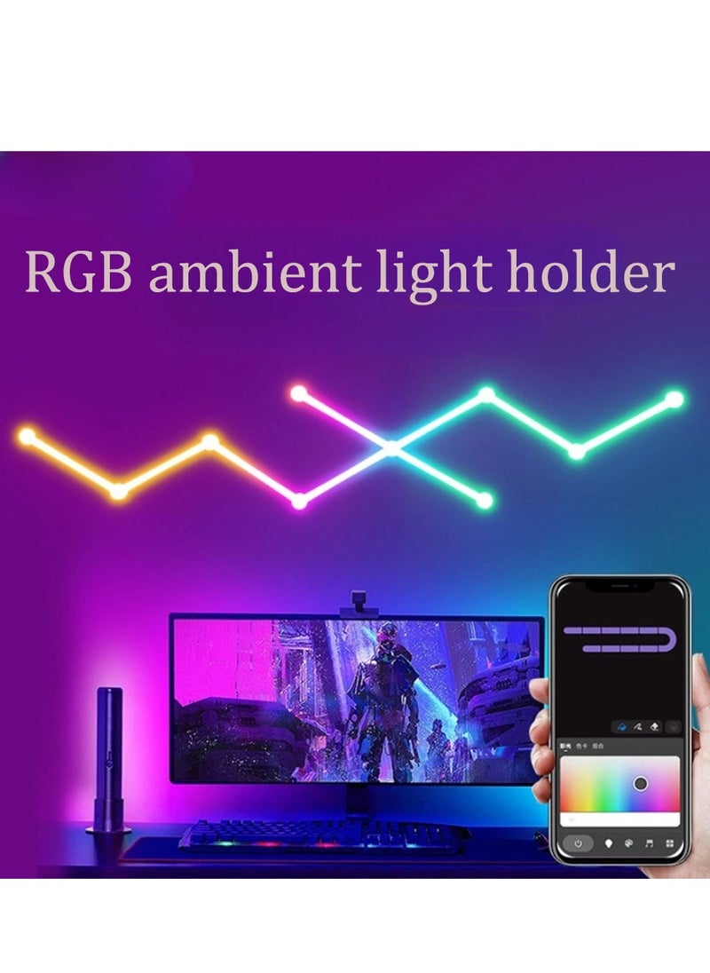Furtey - Royal Smart LED Wall Waterfall - 9 Line RGBIC Sync with Alexa/Google, 16M Colors & Music Modes for Majlis/Gaming Rooms | IP65 Waterproof Light Bars - Image 1
