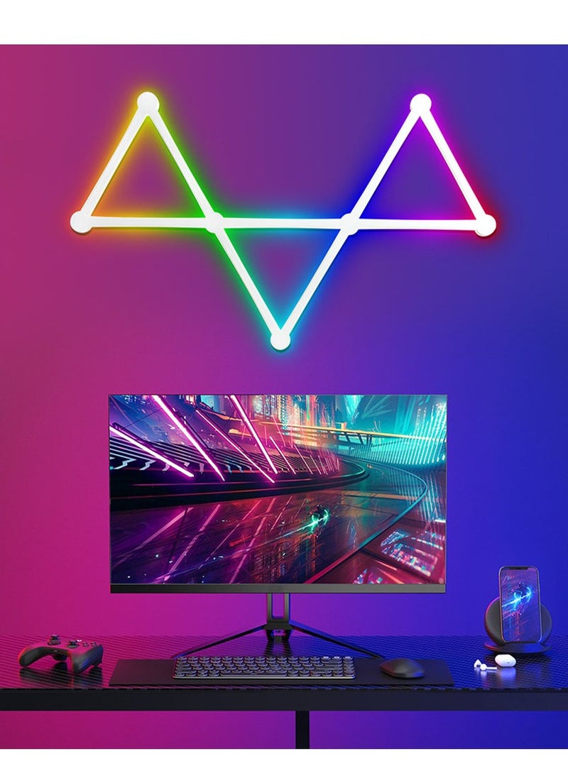 Furtey - Royal Smart LED Wall Waterfall - 9 Line RGBIC Sync with Alexa/Google, 16M Colors & Music Modes for Majlis/Gaming Rooms | IP65 Waterproof Light Bars - Image 1