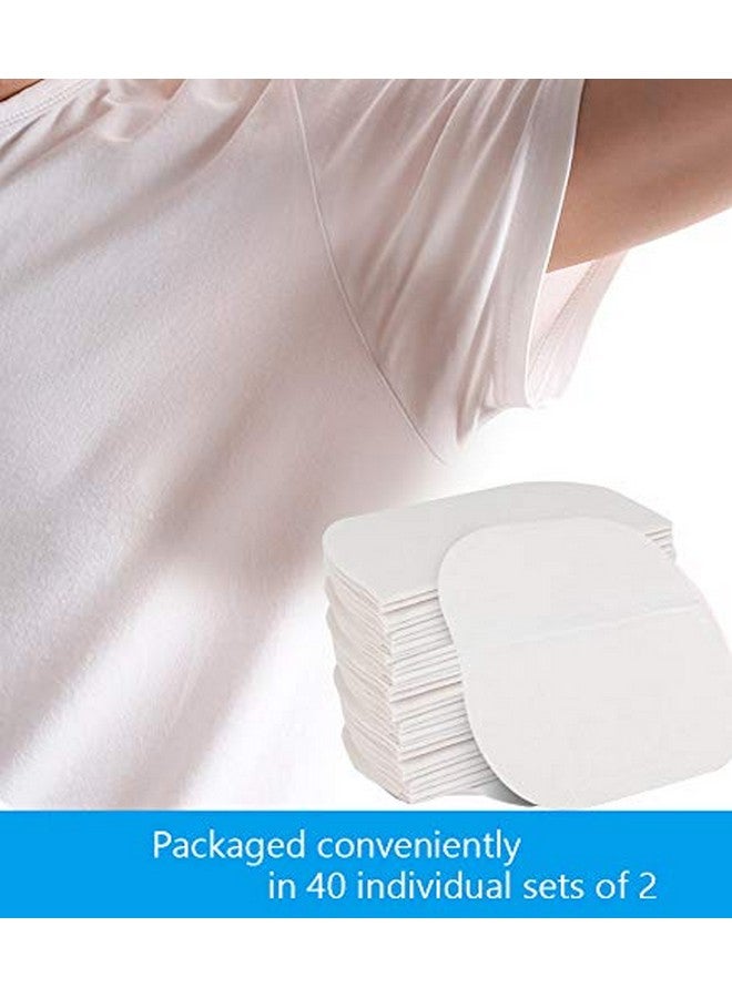 CFGROW Underarm Sweat Pads For Women And Men, 80 Pack Premium Underarm Sweat Pads Fight Hyperhidrosis, Extra Large Disposable Armpit Sweat Stain Pads,Underarm Shields Comfortable Unflavored, Non Visible - Image 5