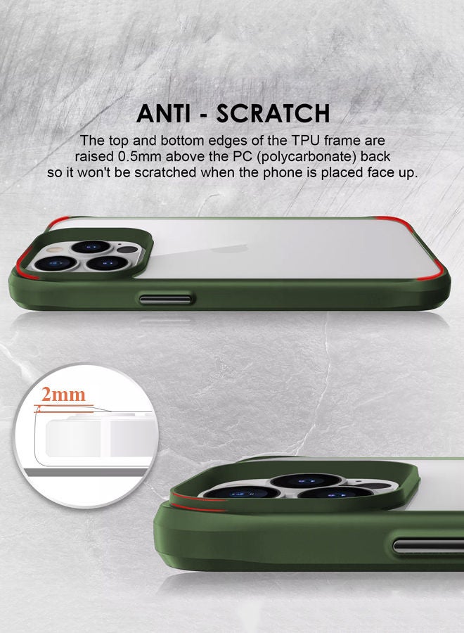 Theodor Protective Hybrid Case Cover For Apple Iphone 13 PRO MAX 6.7 Green - Image 4