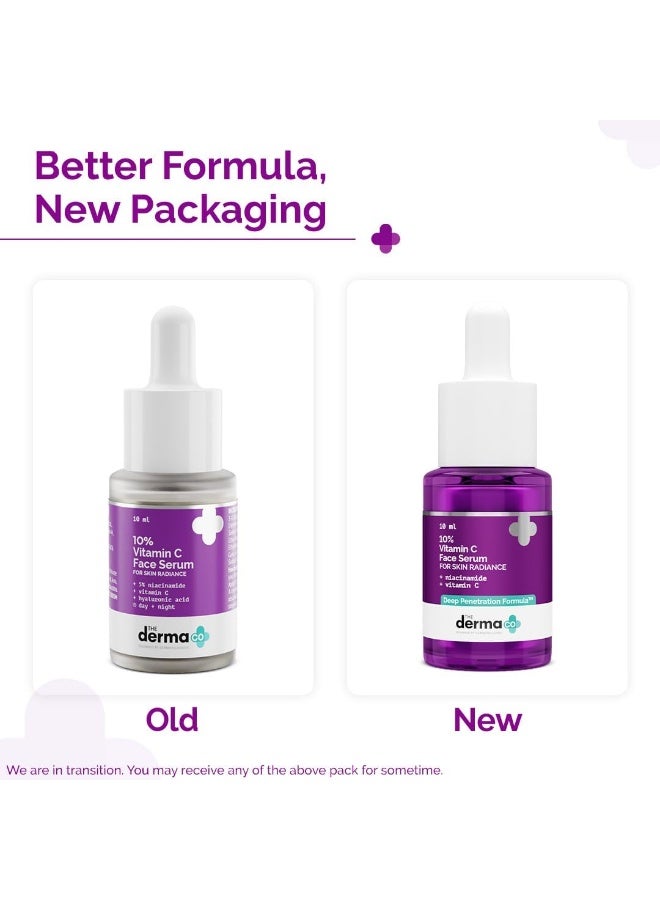 Derma The Derma Co 10% Vitamin C Face Serum with Vitamin C, 5% Niacinamide & Hyaluronic Acid for Skin Radiance - 10ml - Image 3
