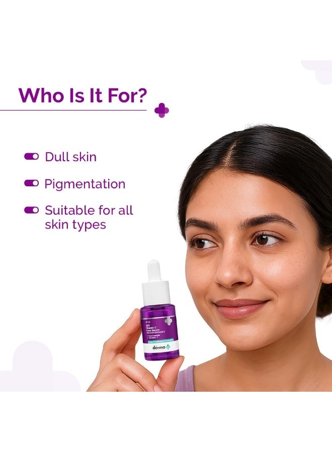 Derma The Derma Co 10% Vitamin C Face Serum with Vitamin C, 5% Niacinamide & Hyaluronic Acid for Skin Radiance - 10ml - Image 5