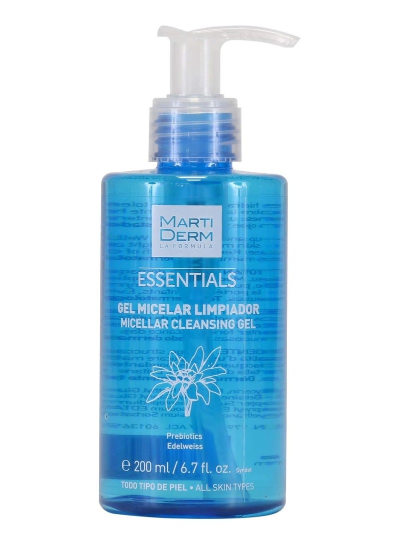 Martiderm Essentials Micellar Cleansing Gel for All Skin Types 200ml - Image 1