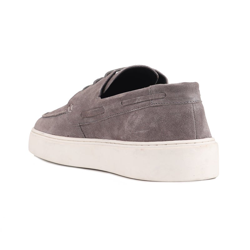 Red Chief Comfortable Genuine Leather Sneaker For Men | Rc4010 Grey - Image 5