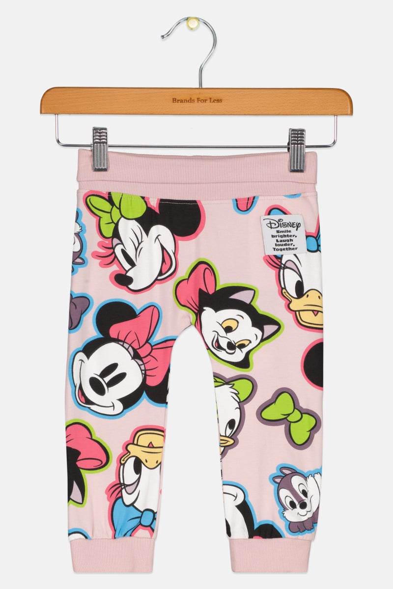 NAME IT Toddlers Girl Graphic Print Sweatpants, Multicolor - Image 1