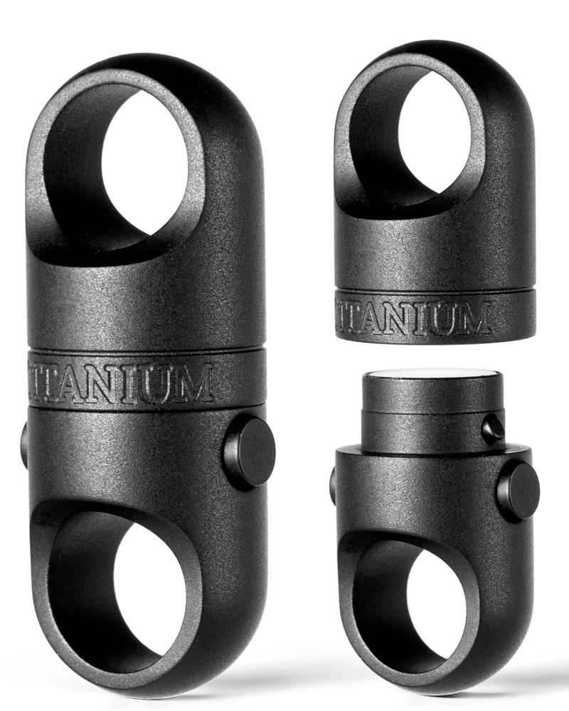 FEGVE Magnetic Quick Release Keychain â€“ One-Hand Detachable Magnet Connector with Secure Lock for Valet & EDC Use - Image 1