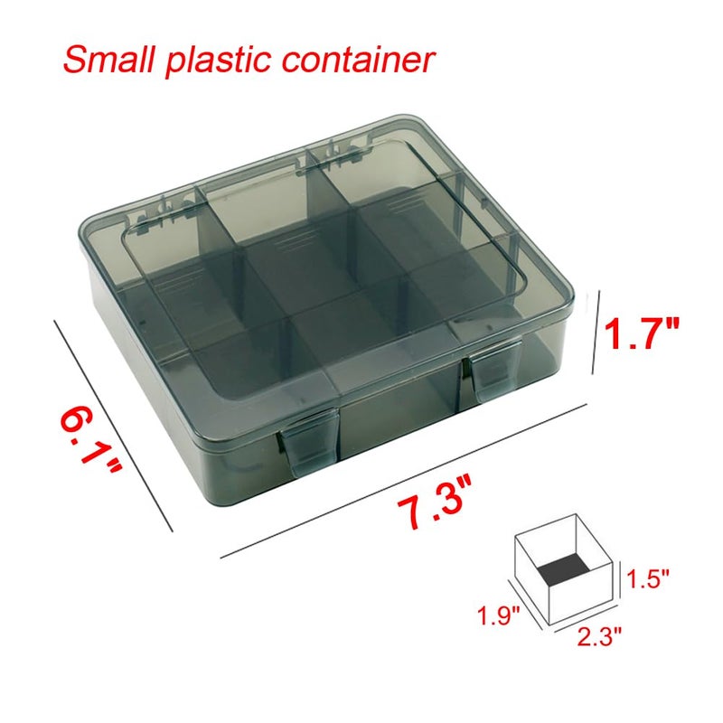 Vidifor 9 Grids Art Craft Supply Organizer Storage Containers, Compartment Storage Box with Removable Dividers for Jewelry, Beads, Buttons, Small Parts - Image 2