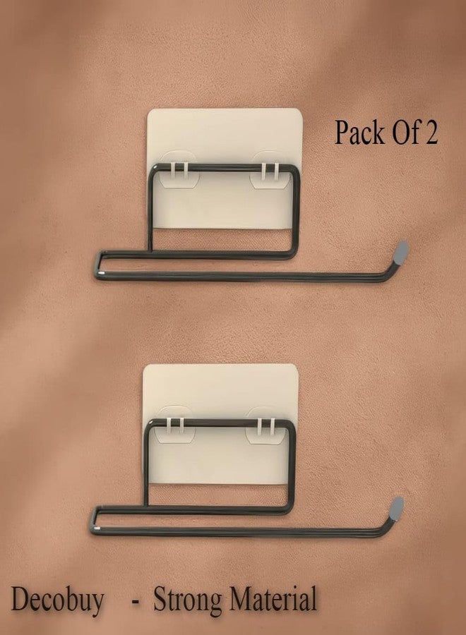 Decobuy Self Adhesive Napkin Holder for wash Basin Hand Towel Holder/Hanger for Bathroom Accessories Multipurpose Organiser - Pack of 2 - Image 4