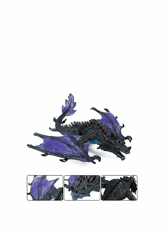 SYOSI 7.87 x 7.08 x 3.15 Inches Realistic Dragon Figurine Plastic Flying Dragon Model for Home Decoration - Image 5