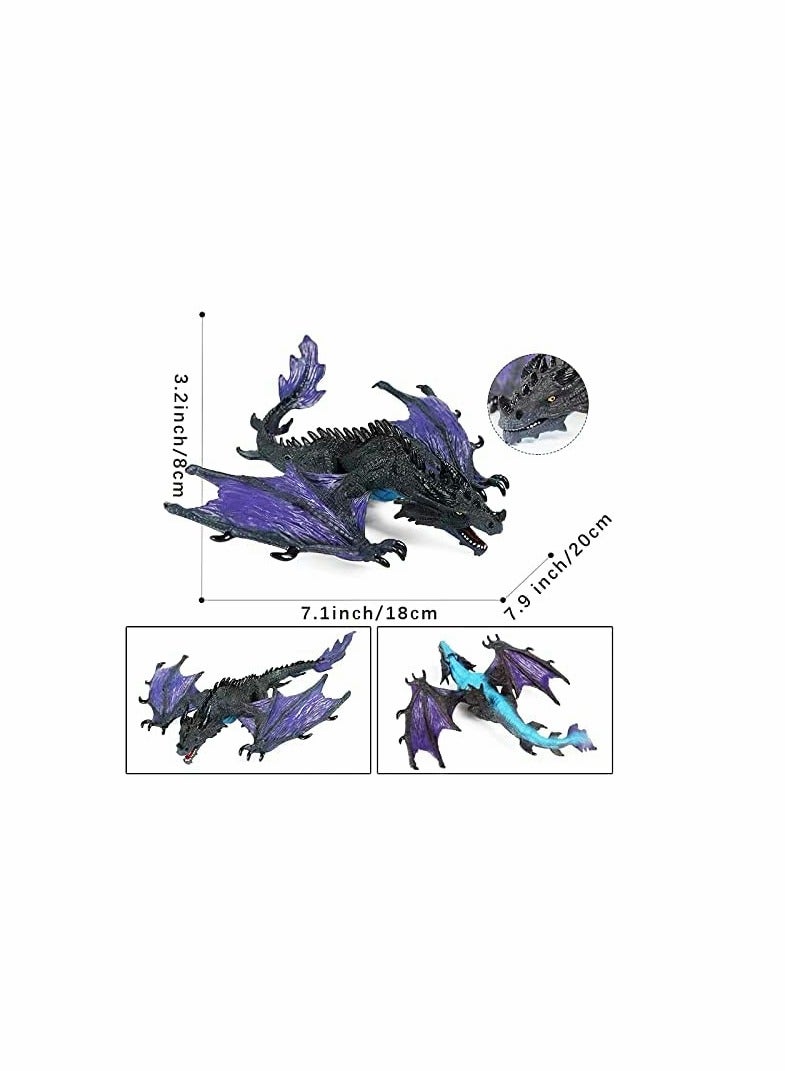 SYOSI 7.87 x 7.08 x 3.15 Inches Realistic Dragon Figurine Plastic Flying Dragon Model for Home Decoration - Image 4