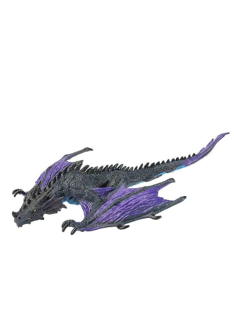 SYOSI 7.87 x 7.08 x 3.15 Inches Realistic Dragon Figurine Plastic Flying Dragon Model for Home Decoration - Image 2