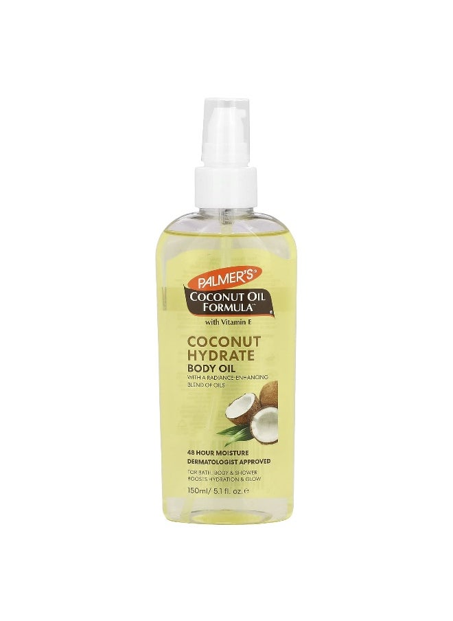 PALMER'S - Palmer's, Coconut Oil Formula® with Vitamin E, Coconut Hydrate Body Oil, 5.1 fl oz (150 ml) - Image 1