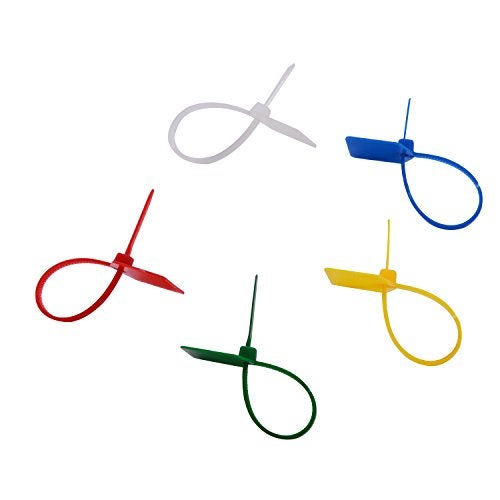 ColorYourLife Marker Nylon Cable Ties Cable Wire Tags Security Zip Ties - Assorted Colors (200) - Image 2