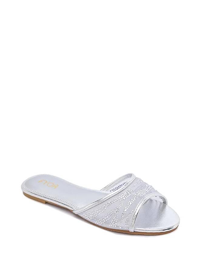 FYOR Sparkle Mesh Flat Sandal MY 410