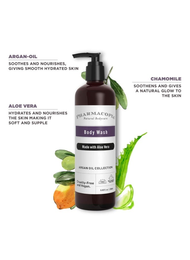 KIMIRICA Pharmacopia Refreshing Summer body wash with the goodness of Argan Oil & Aloe Vera | 100% Vegan and Paraben Free Deep cleanses Body Wash (All Skin Type) (Lilac, 250ml) - Image 3