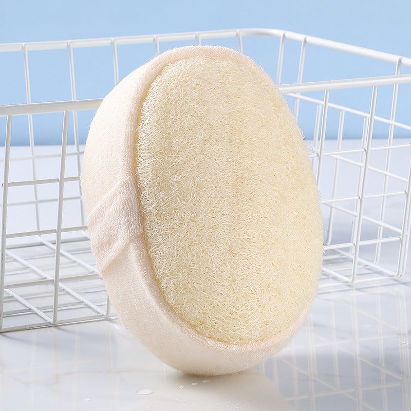 Natural loofah sponge long strip back towel old dry tendon loofah Luo cleaning bath towel back bath cross-border bath towel(10cm loofah segment white) - Image 4