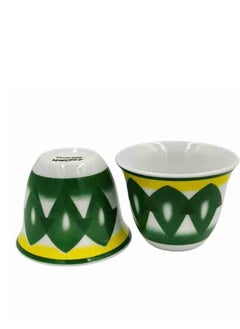 co arma Set of 12 pieces of green tea cups, green  - Image 2