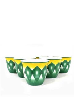 co arma Set of 12 pieces of green tea cups, green  - Image 1